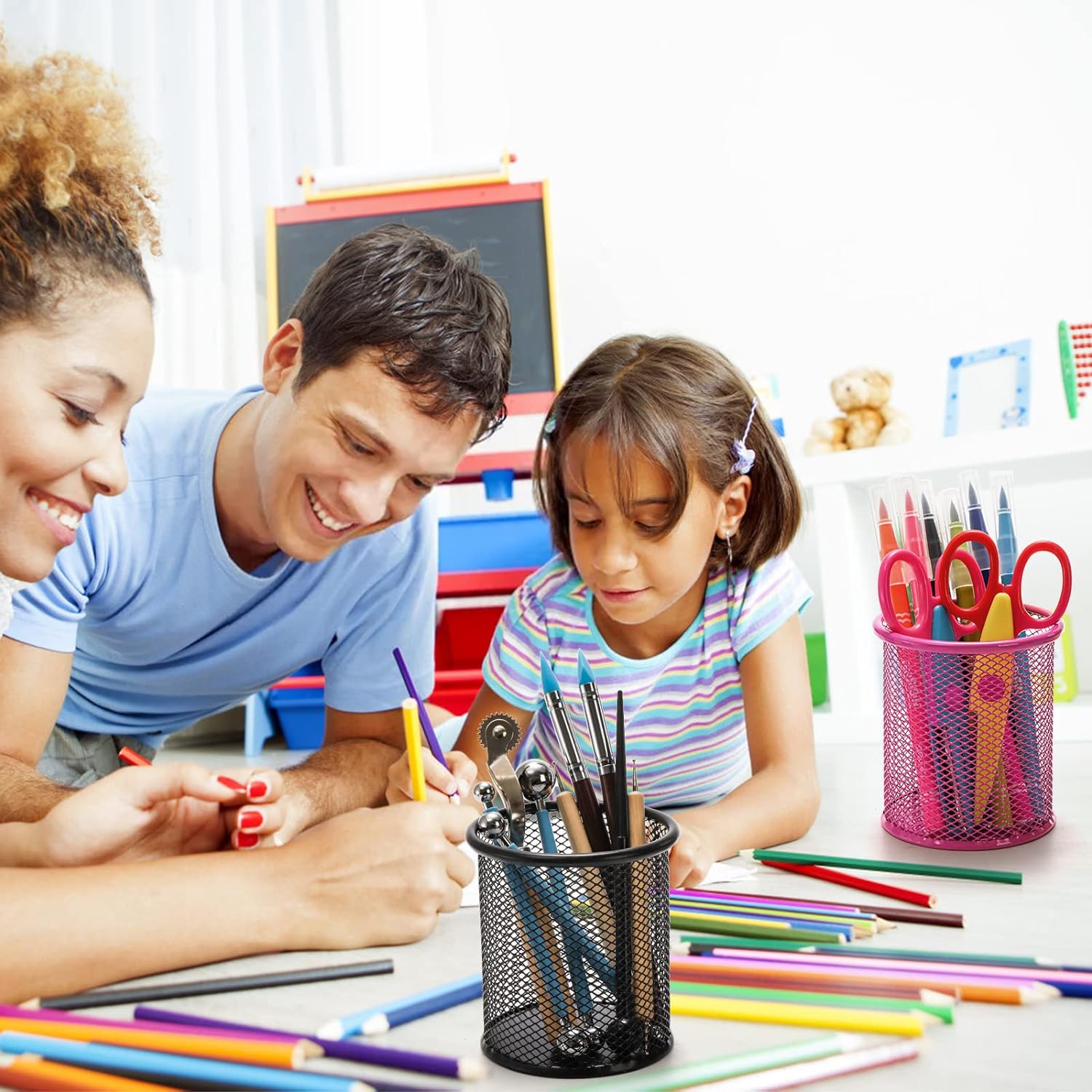 7991 Pen holder Pen Holder Office Desk Metal Mesh Pen Stand Pencil Stationery Holder Desk Organizer Stand Storage Pencil Case (1 Pc) 7991 Pen holder Pen Holder Office Desk Metal Mesh Pen Stand Pencil Stationery Holder Desk Organizer Stand Storage Pencil Case (1 Pc)
